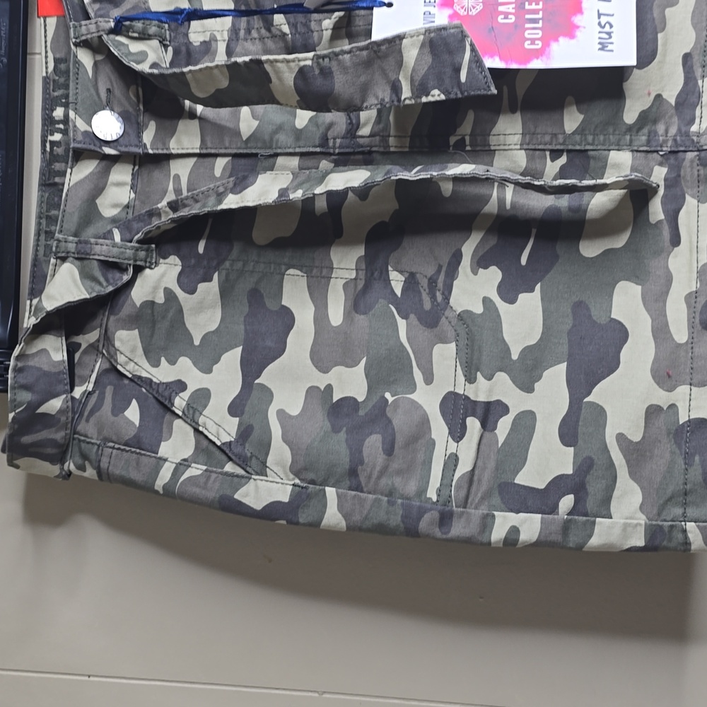 Camouflage Mini Belted Skirt VIP JEANS Large - Picture 3 of 7